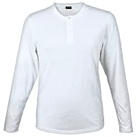 145g Henley Long Sleeve T-Shirt Mens