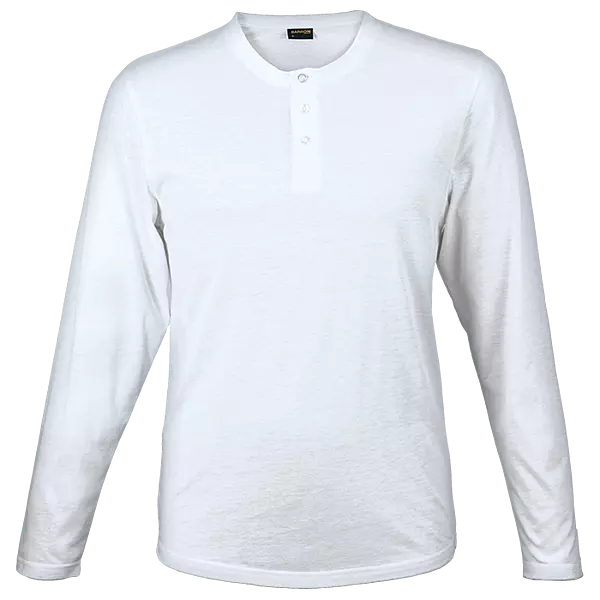 145g Henley Long Sleeve T-Shirt Mens