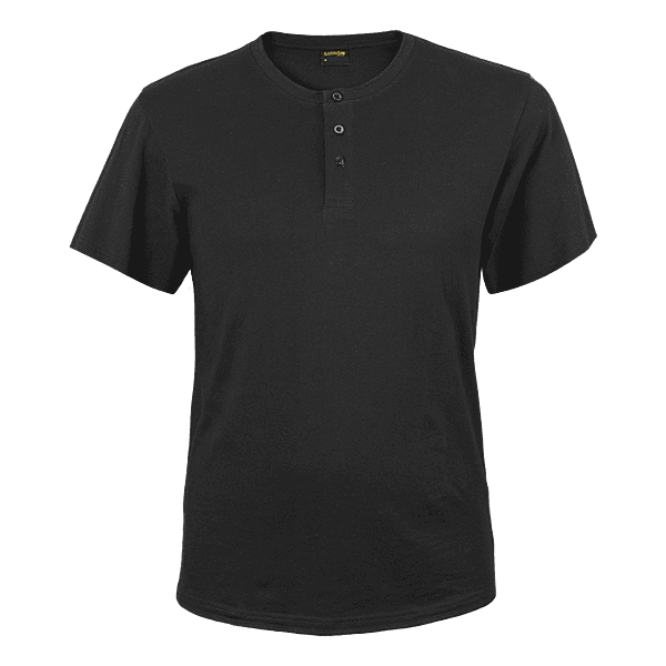 Henley Short Sleeve T-Shirt Mens