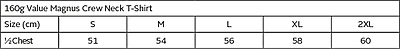 160g Value Magnus Crew Neck T-Shirt