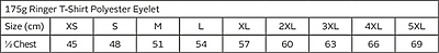 175g Ringer T-Shirt Polyester Eyelet