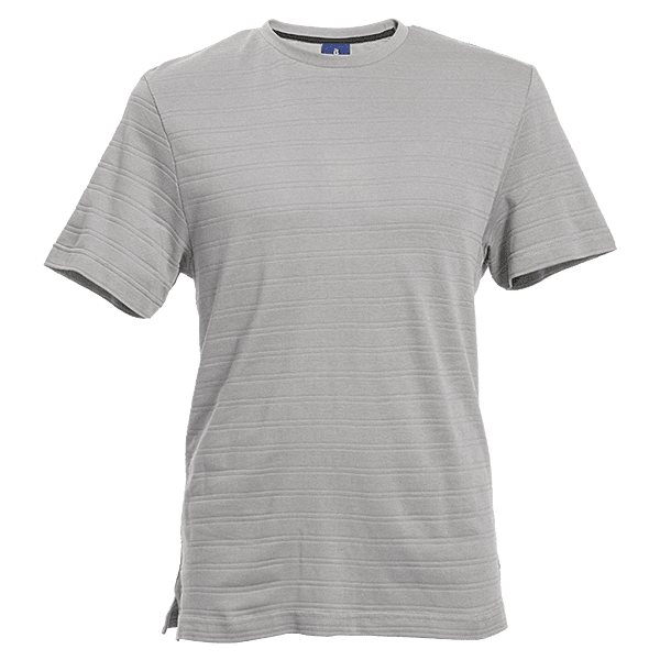 170g Pique Knit Jacquard Stripe T-Shirt