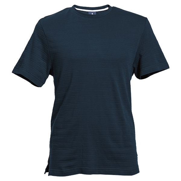170g Pique Knit Jacquard Stripe T-Shirt