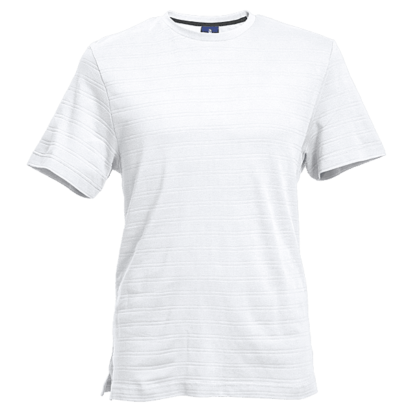 170g Pique Knit Jacquard Stripe T-Shirt