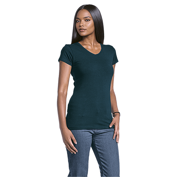 170g Essential V-Neck Slim Fit Ladies