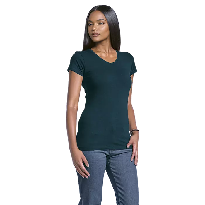 170g Essential V-Neck Slim Fit Ladies