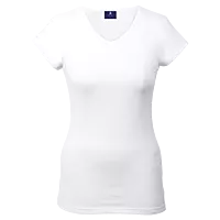 170g Essential V-Neck Slim Fit Ladies