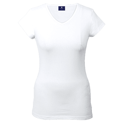 170g Essential V-Neck Slim Fit Ladies