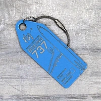 Aviationtag Boeing 737 - D-ABKA - Light Blue