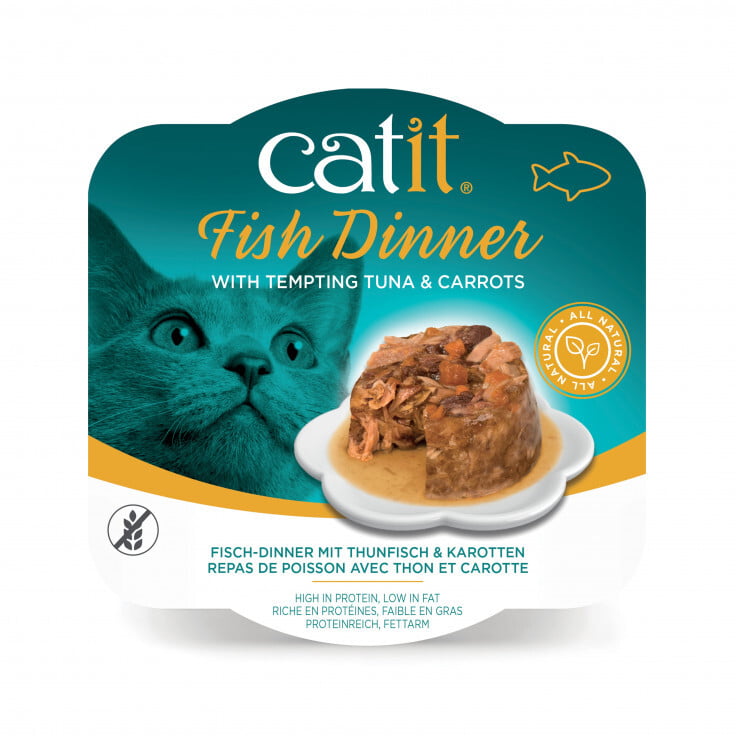 CATIT FISH DINNER, TUNA & CARROT 80 G CATIT FISH DINNER, TUNA & CARROT 80 G