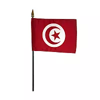 TUNISIA Flag Stick 14CM*20CM