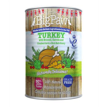 LITTLE BIG PAW DOG TURKEY 390G TIN (Wet Food) LITTLE BIG PAW DOG TURKEY 390G TIN (Wet Food)
