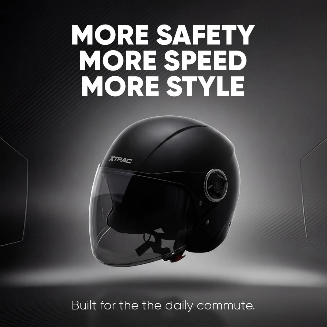 TVS XTRAC FIT O/F BLACK C/V L
