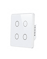 Zigbee 4 Gang Smart Touch Switch - White