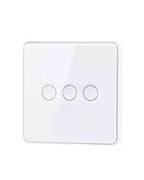 Zigbee 3 Gang Smart Touch Switch-White