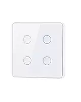 Zigbee 4 Gang Smart Touch Switch - White