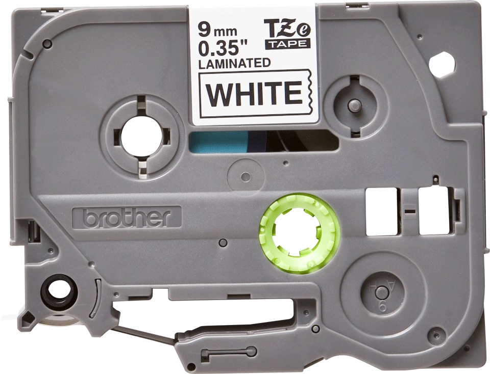 LABEL TAPE BROTHER TZE-221 BK ON WHT 9MM