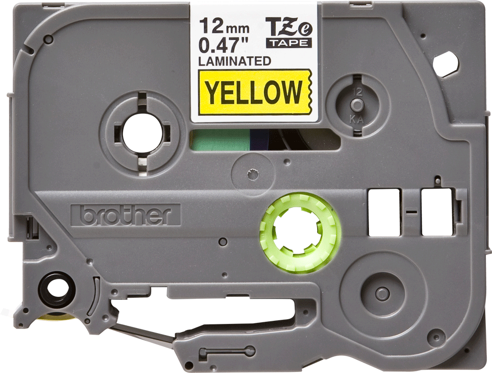 LABLE TAPE BROTHER TZE-631 BK ON YLW 12MM