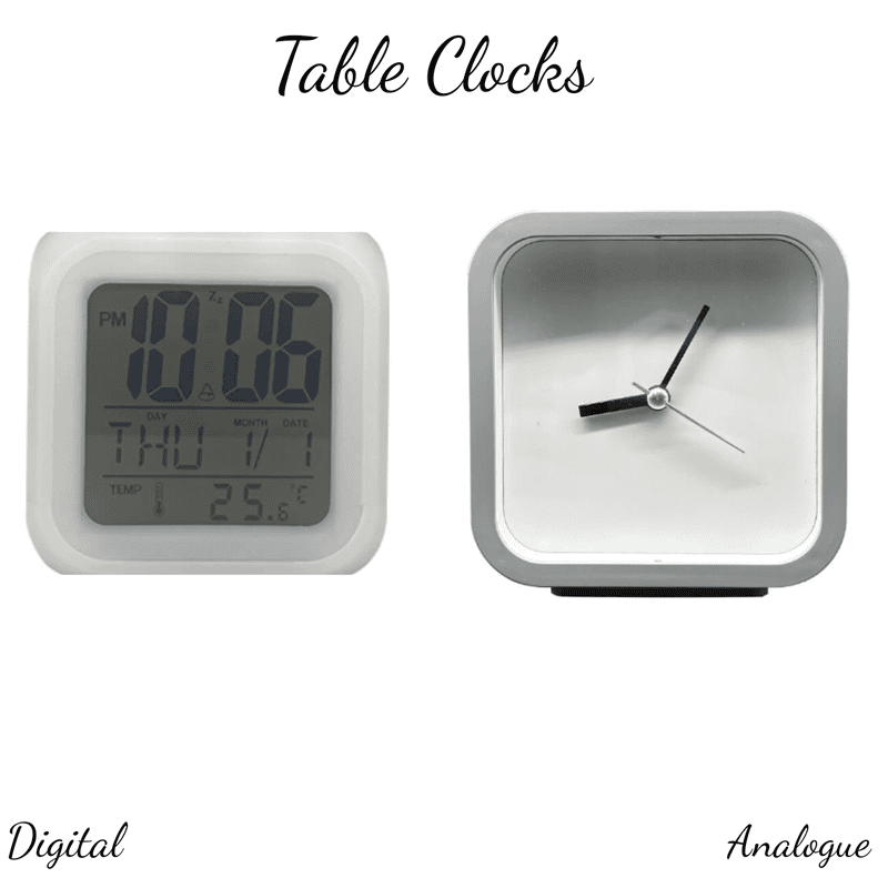 Clocks Table