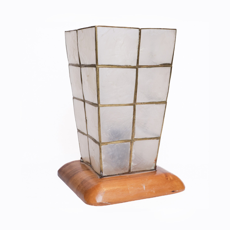 Table Lamp Capiz White