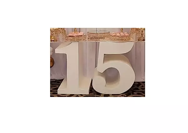 Table Sweet 15 Table Glass Top / Mesa para Quinceañera con tablero de cristal