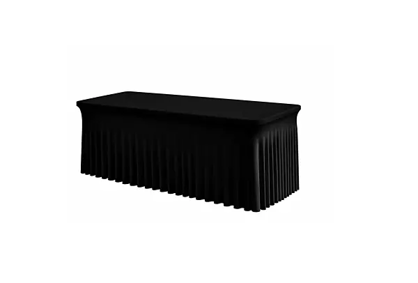Tablecloths 6 ft Spandex Table Cover Skirts Pleated / Manteles Spandex Faldas de cubierta tabla