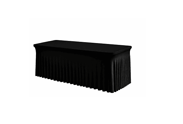 Tablecloths 6 ft Spandex Table Cover Skirts Pleated / Manteles Spandex Faldas de cubierta tabla