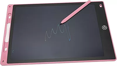 Tablette d'Ecriture Et De Coloriage LCD Avec Stylo 16'' Rose