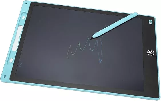 Tablette d'Ecriture Et De Coloriage LCD Avec Stylo 12'' Bleu
