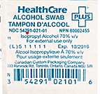 Tampons alcoolisés-Paquet de 25 unités