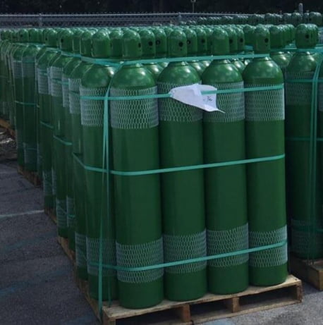 Tanque de oxígeno de alta presión, pallet con 20 piezas