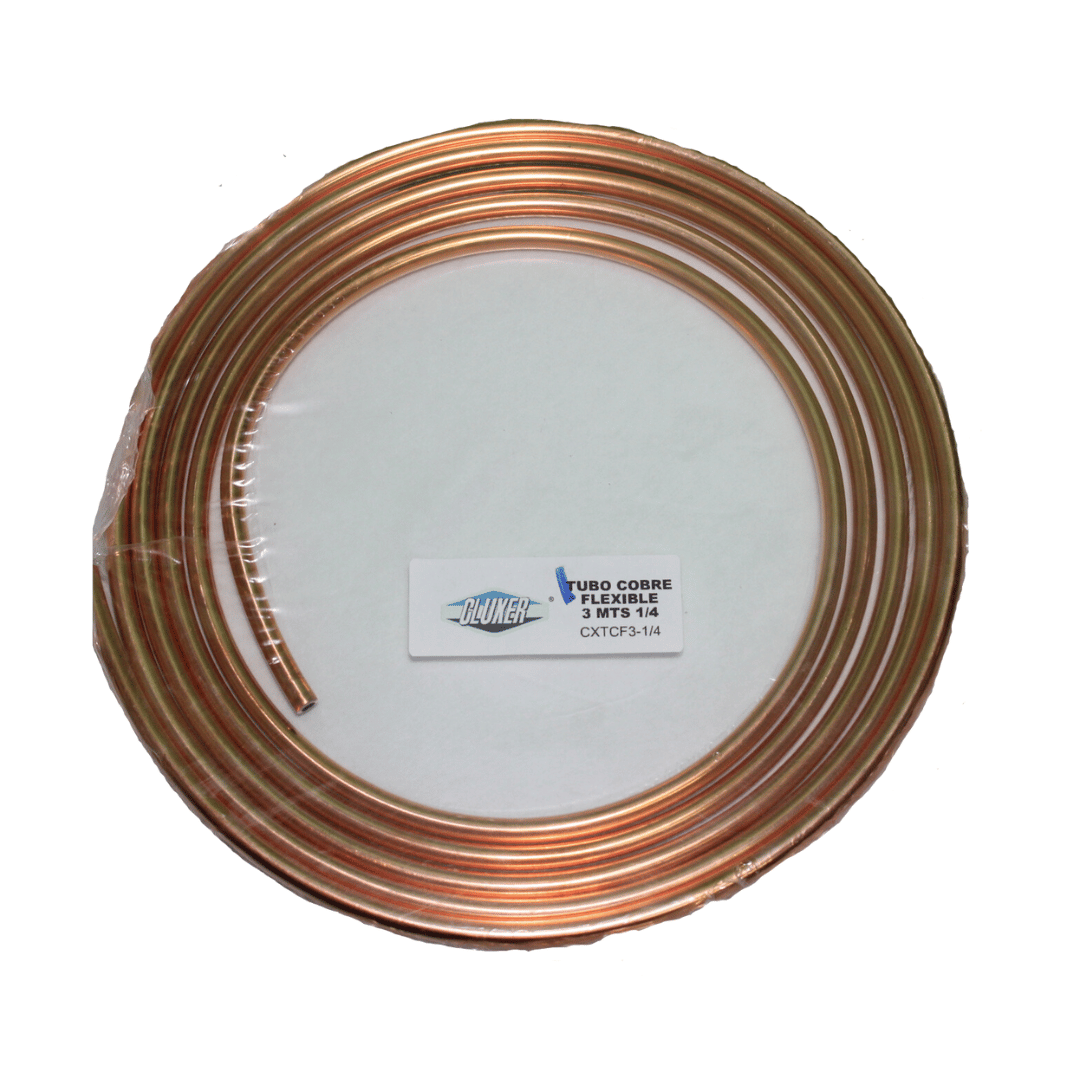 Tubo Cobre Flexible Cluxer 3/8 3 Metros - Tcf-38-3