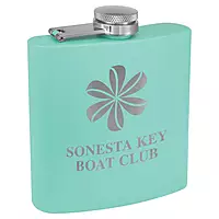 6 oz. Matte Powder Coated Flask