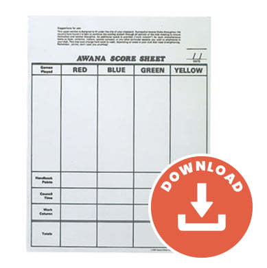 Team Score Sheet (Download) Team Score Sheet (Download)