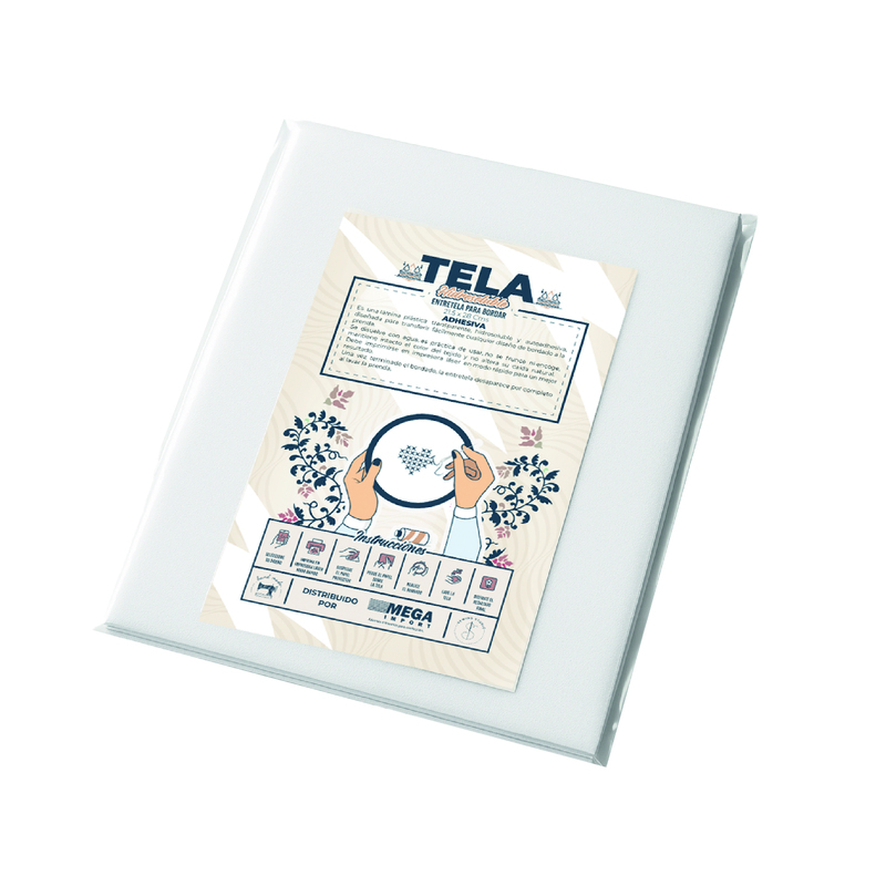 Tela Hidrosoluble Adhesiva Paquete x 10 hojas Tela Hidrosoluble Adhesiva Paquete x 10 hojas