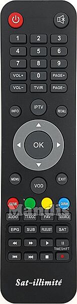 Telecommande SAT-Illimite F300 Boite Ouverte