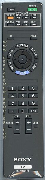 Telecommande Sony RM-YD034 Boite Ouverte