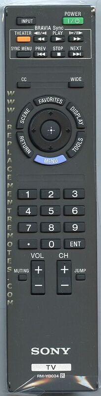 Telecommande Sony RM-YD034 Boite Ouverte