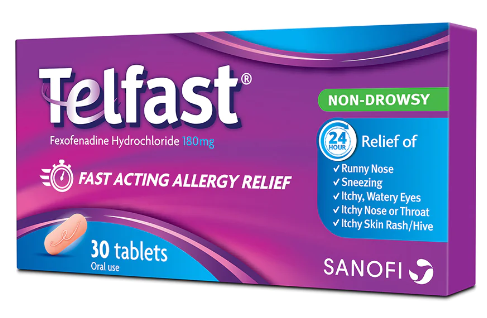 Telfast 180mg Tablets 30S
