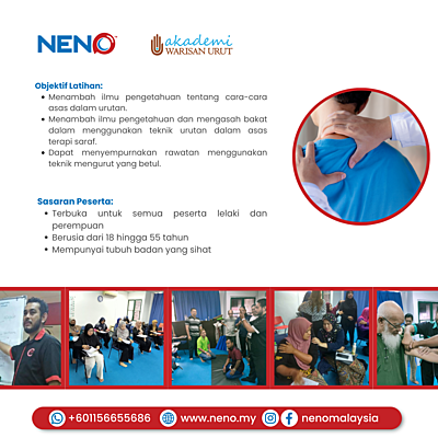 Kursus Urut Melayu - Asas Terapi Saraf Kursus Urut Melayu - Asas Terapi Saraf