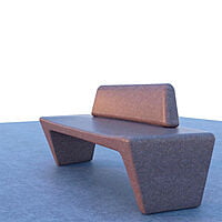 Terrazo Curvy Bench