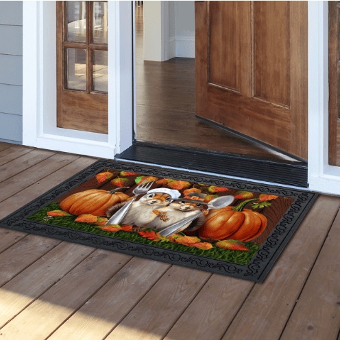 Thankful Chipmunks Doormat