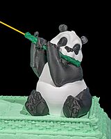 The Panda Flutist Incense Holder
