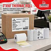 Thermal Roll Carbonless 2PT 3" x 90' Reserve 10/5