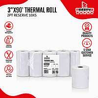 Thermal Roll Carbonless 2PT 3" x 90' Reserve 10/5