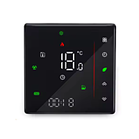 Wi-Fi Thermostat Fancoil - Black