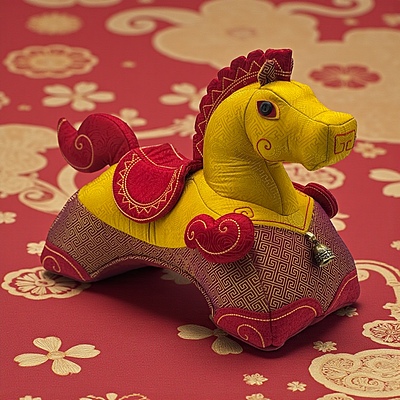 Thiên Mã, Phiên Bản Vip - Thủ Công Nhồi Bông, Vải Truyền Thống