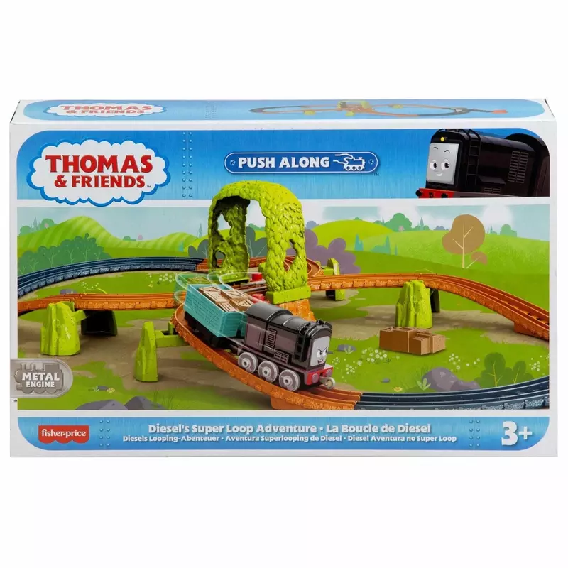 Thomas & Friends Push Along Track Playset - Diesel's Super Loop Adventure