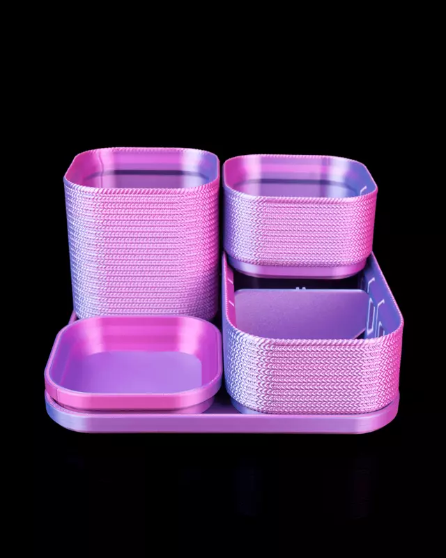 Thread Treasure -3D Printed Jewelry and Makeup Organizer