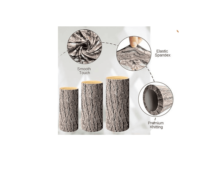 Three Cylinders with Wooden Covers / Tres cilindros con cubiertas de madera